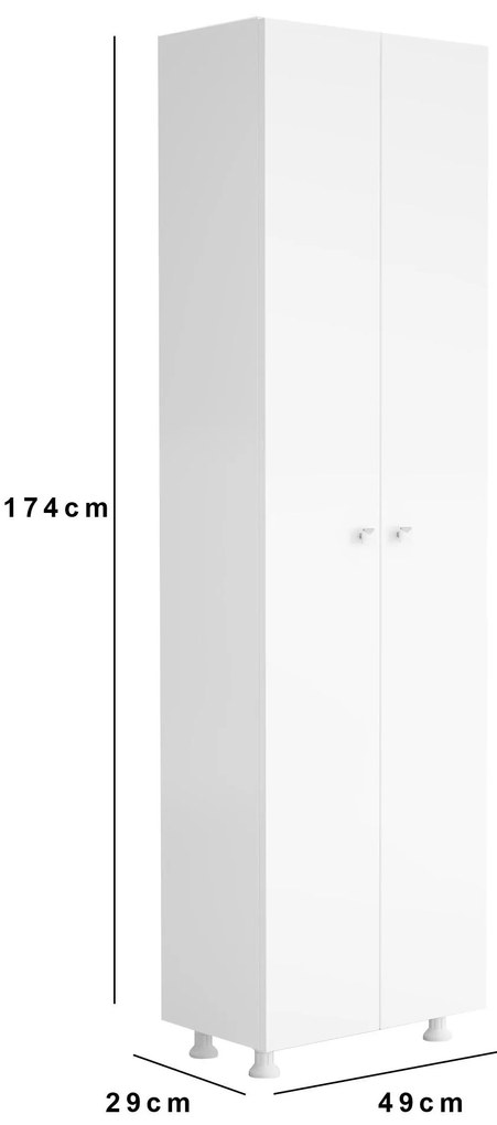 Dulap cu rafturi Franc 10 (alb). 1107878