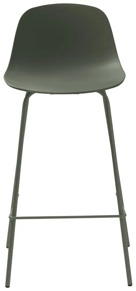 Scaun de bar kaki din plastic (înălțime șezut 67,5 cm) Whitby – Unique Furniture