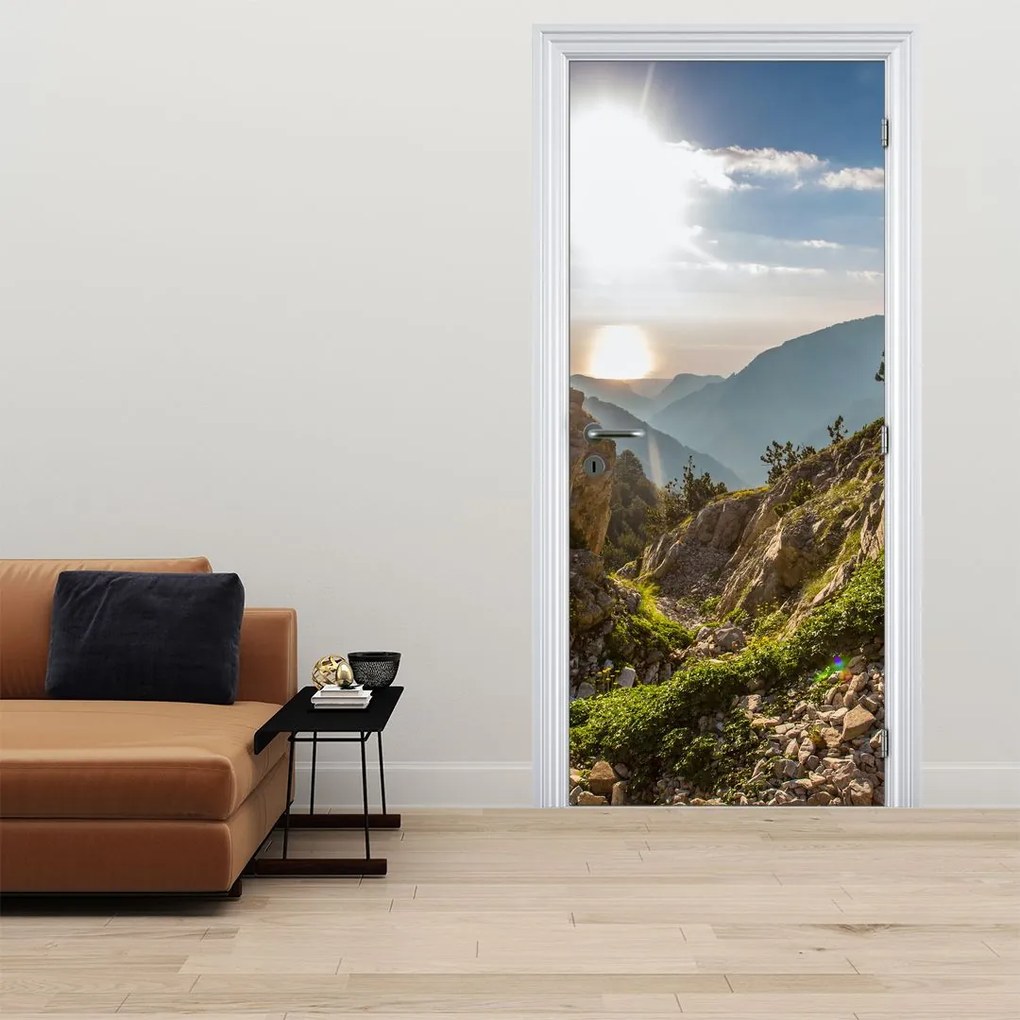 Fototapet pentru usa - Muntele Olymp (95x205cm)
