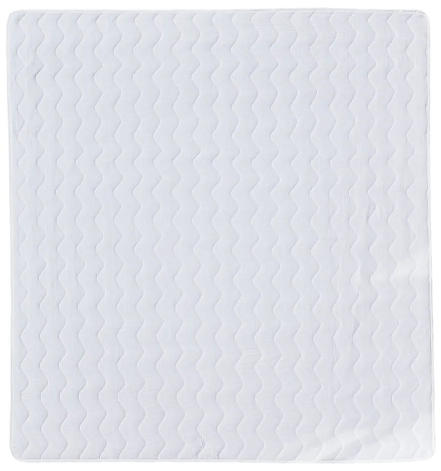 Cuvertură albă matlasată din muselină 210x240 cm Plain Muslin – Butter Kings