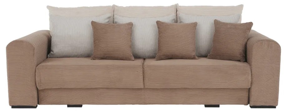 Canapea foarte spatioasa, maro deschis, bej, crem, GILEN BIG SOFA