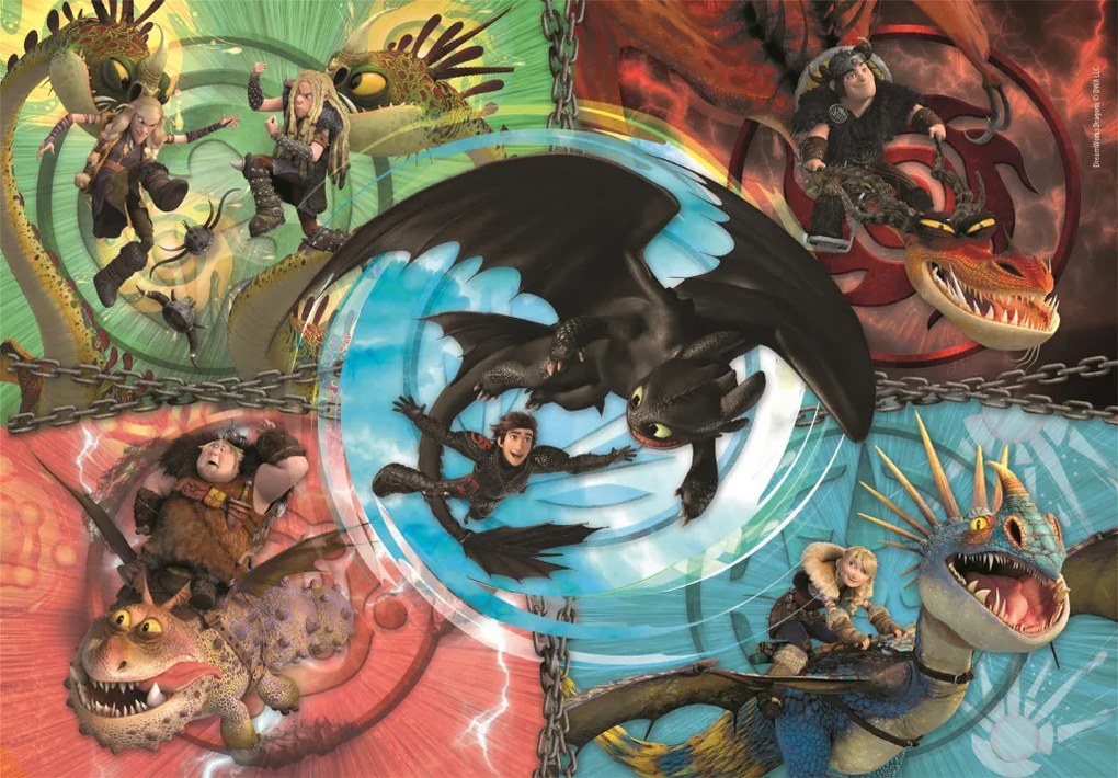 Cum să-ți dresezi dragonul Friends Puzzle Clementoni de 104 piese