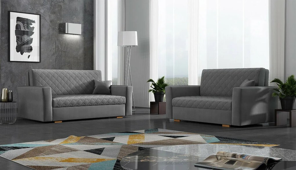 Set mobilier tapițat Columbus 150Mobilier deja asamblat, Lemn: Pin