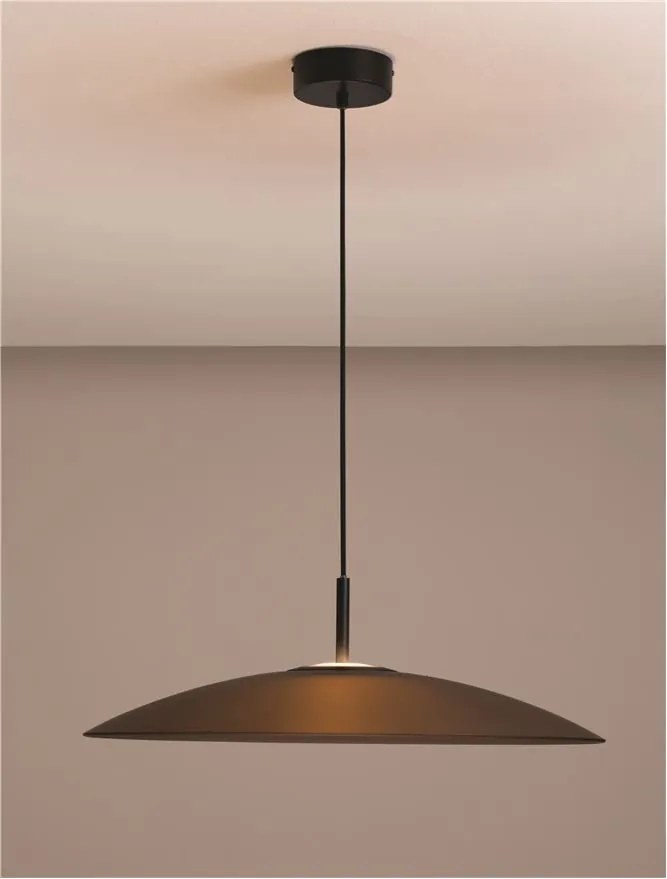 Lustra LED design modern POLIFEMO maro, 60cm