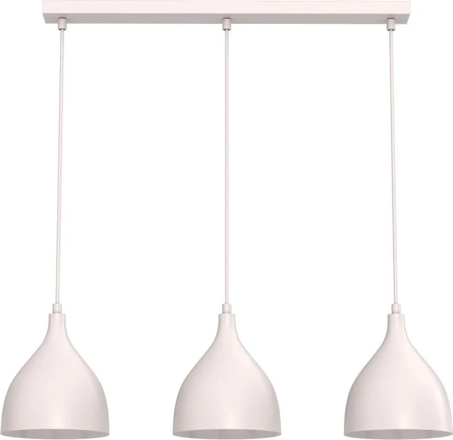 Lustră suspendată pe cablu NOAK CLASSIC, 3xE27/15W/230V, crem
