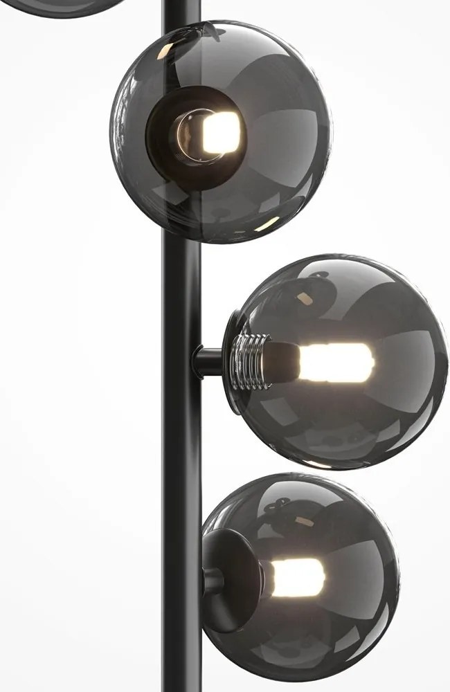 Lampadar modern cu 6 de surse de lumina Dallas negru