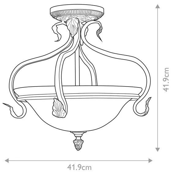 Lustră aplicată Feiss FE-SONOMAVALLEY-SF SONOMA VALLEY 3xE27/60W/230V