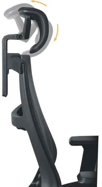 Scaun de birou negru Yenkee