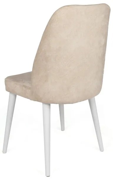 Set de scaune de sufragerie Dallas Beige andWhite, 4 buc.