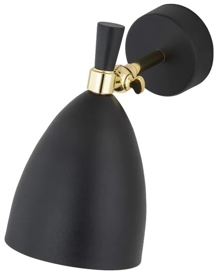 Aplică CHARLOTTE 1xE27/15W/230V neagră/aurie Argon 4701