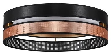 Duolla-Plafonieră LED ROLLER DUO SHINY LED/24W/230V d. 45 cm negru/cupru