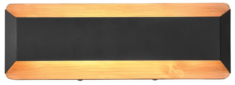 Aplică neagră 35 cm cu LED cu dimmer în 3 trepte - Tyko