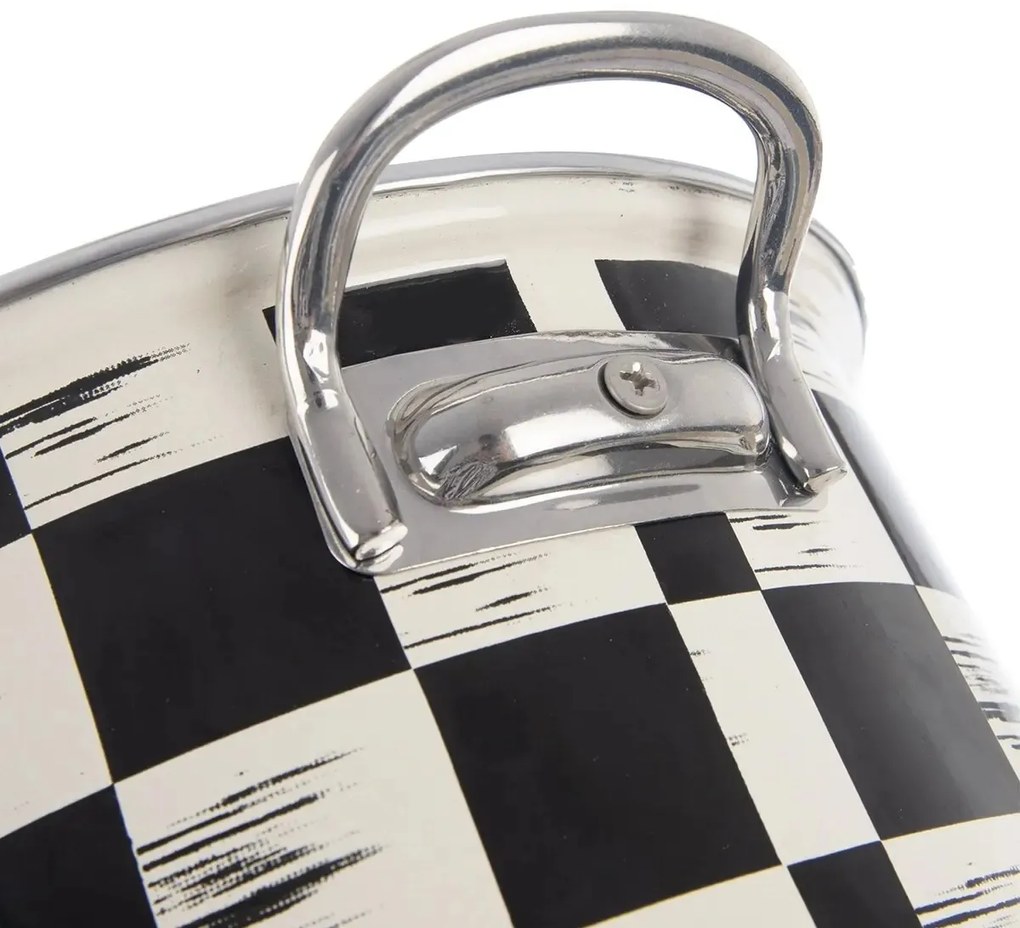 Orion Oală emailată Șah Lem, 2 l, diametru 18 cm