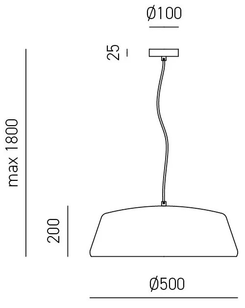 Lustra din aluminiu BLANCA alb, negru, nickel sau alama
