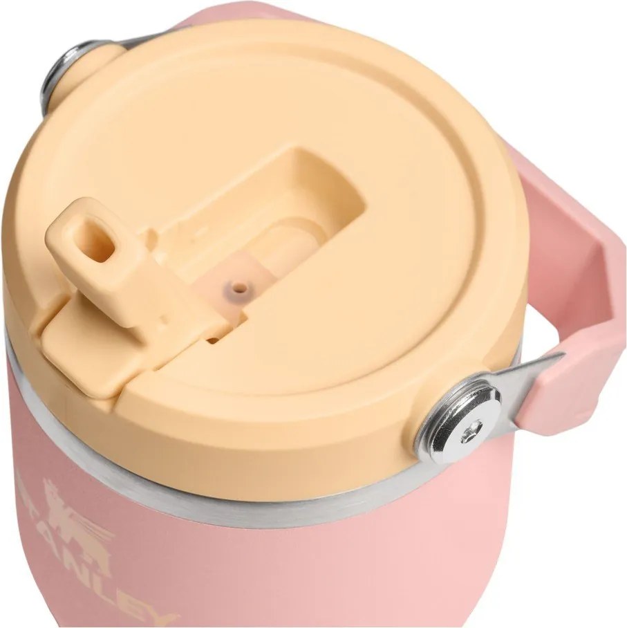 Termos piersică din oțel inoxidabil 600 ml IceFlow™ Flip Straw 2.0 Tumbler Peach Rose – Stanley