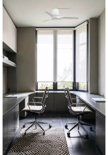 Ventilator de tavan FARO 33826 HEY TUB S alb d. 90 cm + telecomandă