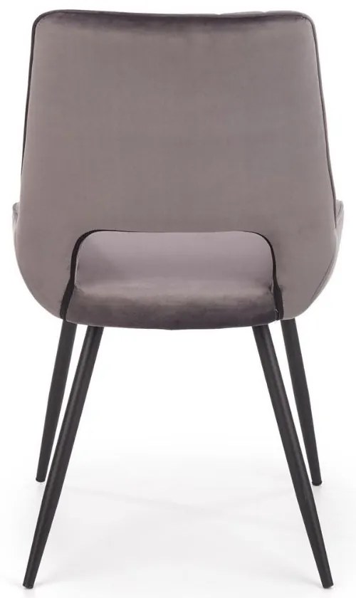 Scaun de bucaterie Thesia, gri/negru