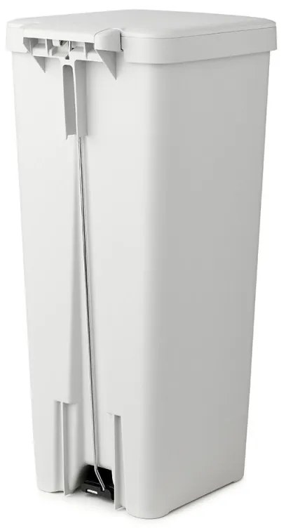 Coș cu pedală Brabantia StepUp 1005556, 40 L, Materiale ecologice, Deschidere mare, Gri deschis