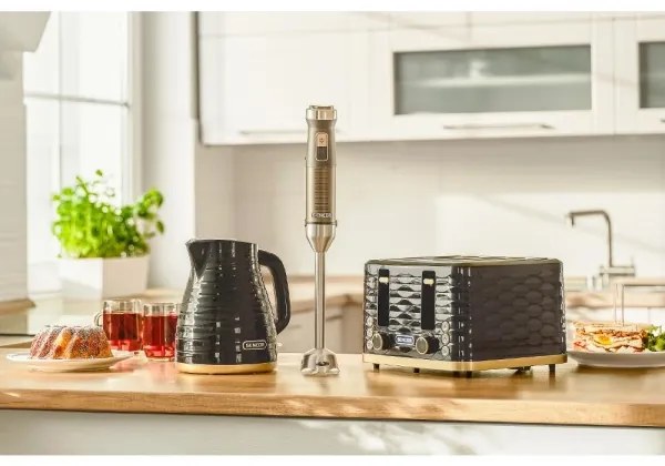 Sencor Prăjitor de pâine cu 4 fante, 1600W/230V, negru/bej