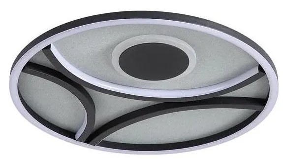 Searchlight 82100-39BK - Plafonieră LED dimmabilă ZENDISC, 20 W, 230 V, 3000 K, diam. 39 cm