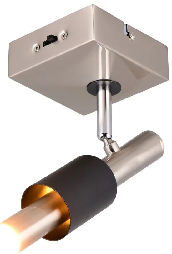 Spot negru-argintiu LED 20,5x10 cm Ikaris – Trio Select