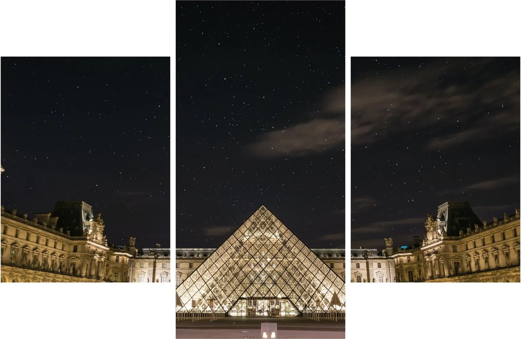 Tablou - Louvre nocturn (90x60 cm)