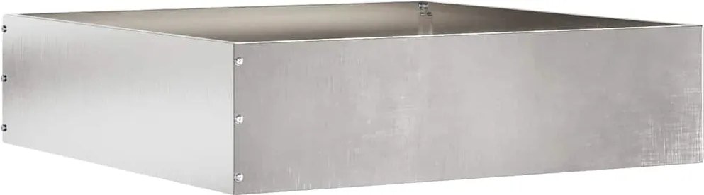 vidaXL Margine pentru gazon Argintiu 50 x 50 x 13 cm Oţel inoxidabil