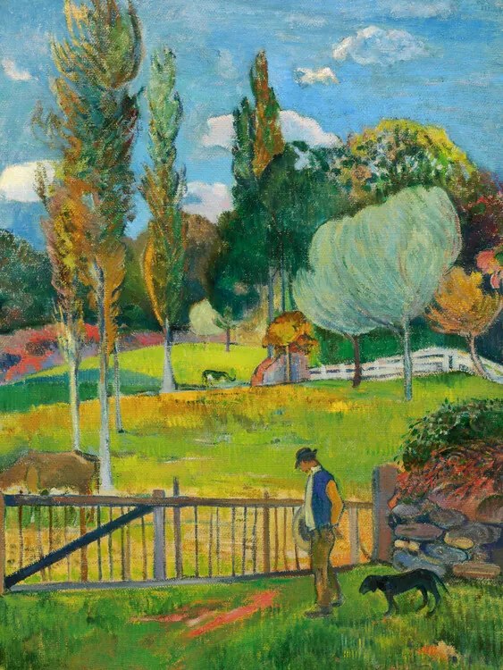 Reproducere A Walk in The Park, Paul Gauguin