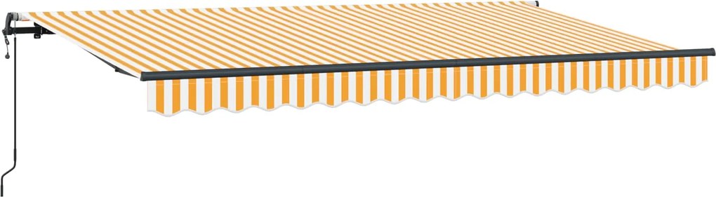 vidaXL Cortina Retractabilă Galben 350 x 200 cm țesătură