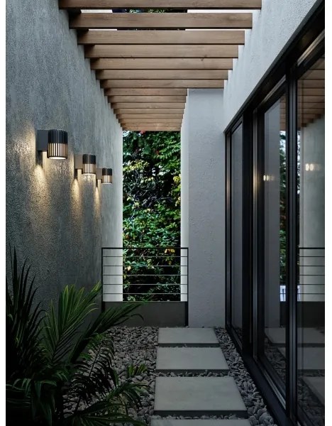 Aplică de exterior Nordlux ALUDRA 1xE27/15W/230V negru