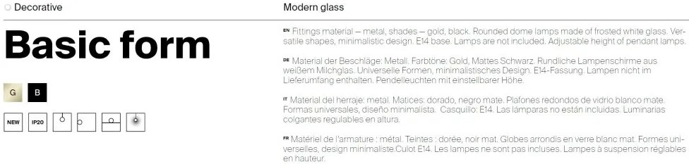 Pendul design modern minimalist Basic