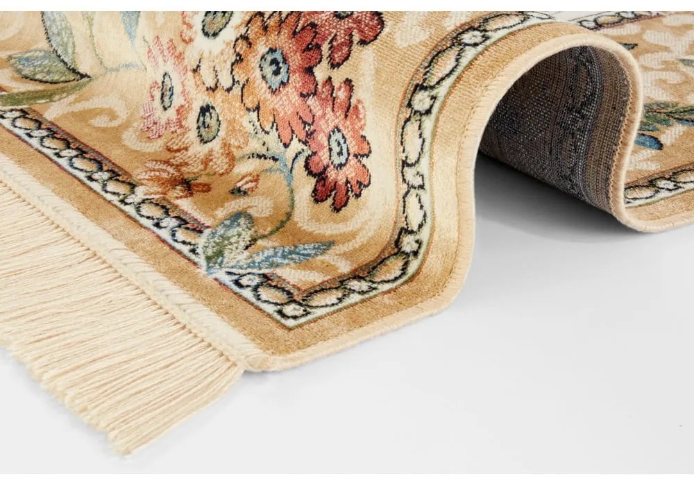 Covor bej din viscoză 195x300 cm Oriental – Nouristan