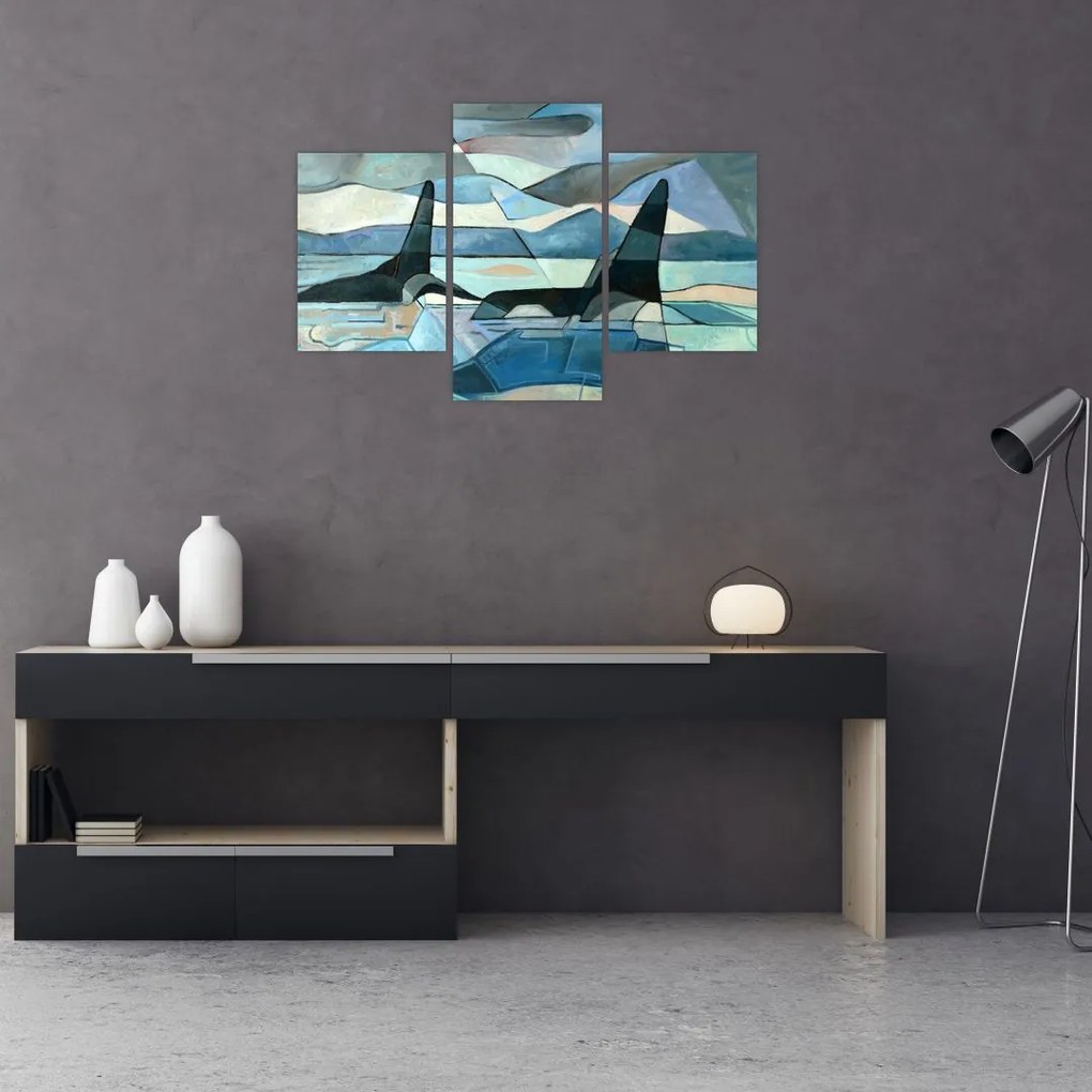 Tablou - Balene (90x60 cm)