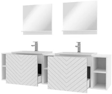 Set mobilier baie Nadalo IV (negru). 1122705