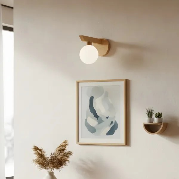 Aplica de perete ANTONIO 1xG9/5W/230V stejar/alb