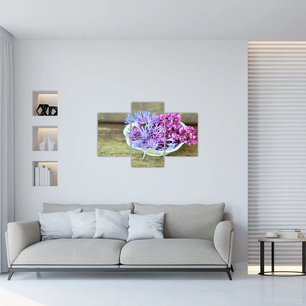 Tablou cu decorațiune din lavanda (90x60 cm)