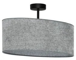 Lustră aplicată Duolla OVAL 1xE27/15W/230V gri