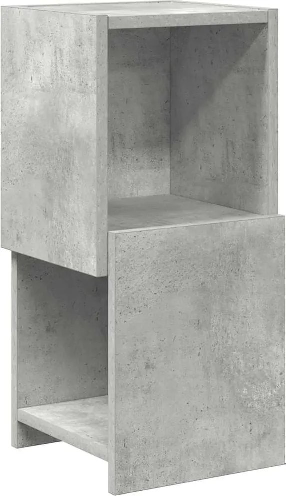 vidaXL Dulap de colț Gri din beton 25,5x25x55cm Lemn compozit