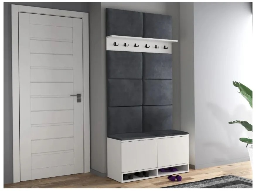 Cuier pentru hol White/Grey