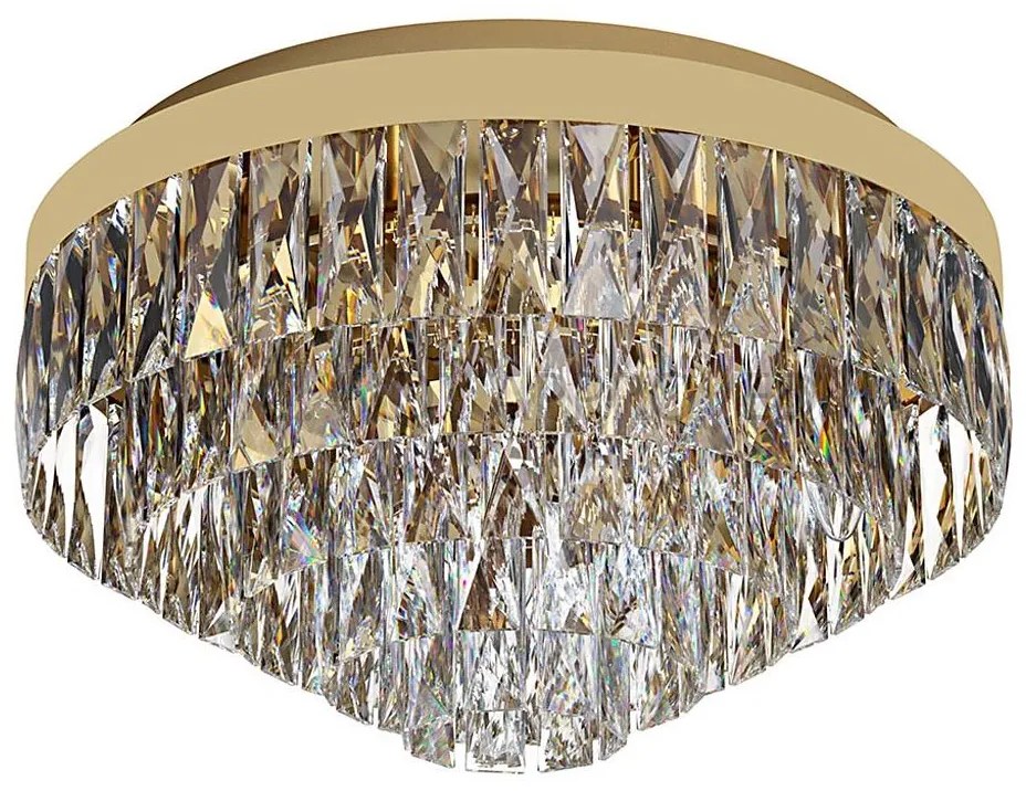 Plafonieră VALPARAISO 8xE14/40W/230V aurie Eglo 39457