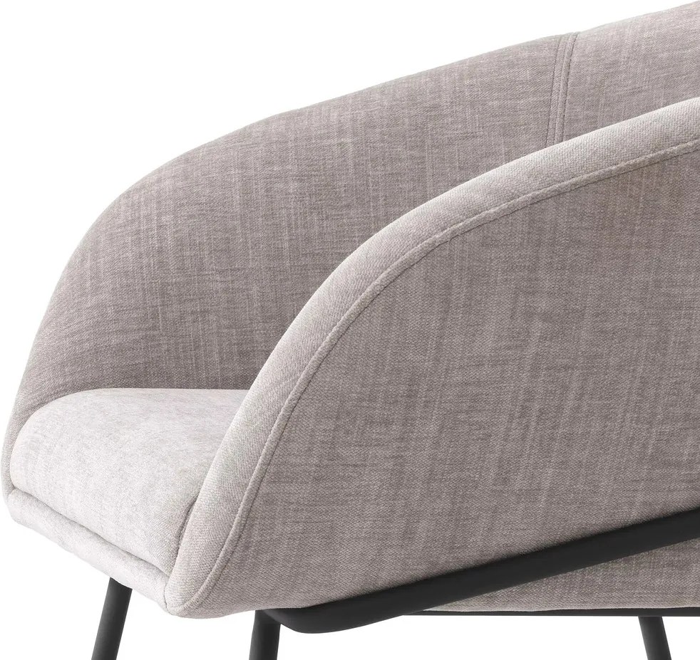 Scaun tapitat design LUX Campus, sisley gri 116372 HZ