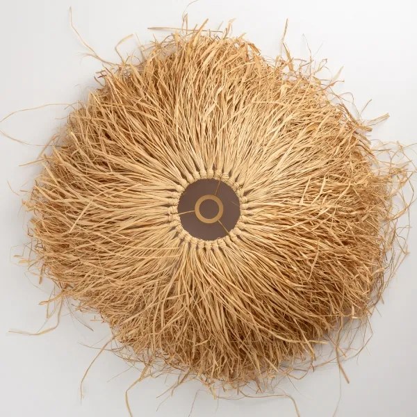 Brilagi - Lampă suspendată LED pe cablu CERIA BOHO, 1xE27/40W/230V, Ø 60 cm, rafie