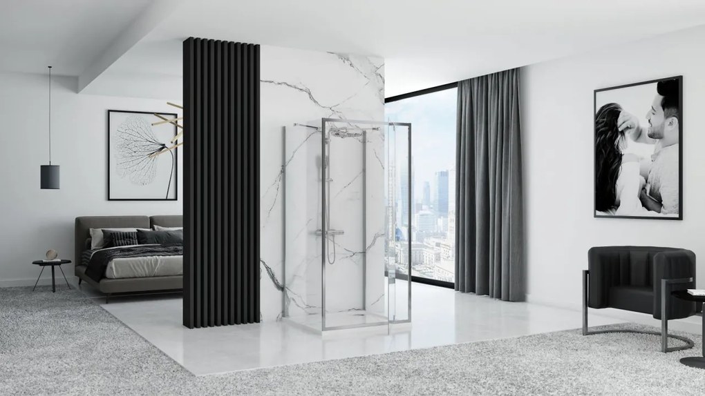 Cabina dus REA Rapid Swing Chrome