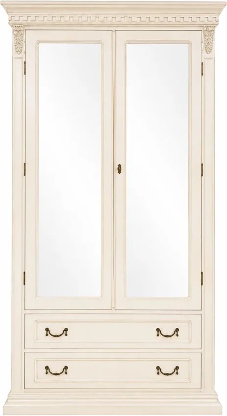 Dulap lemn masiv 2 usi Bernhard, 120 × 55 × 218 cm