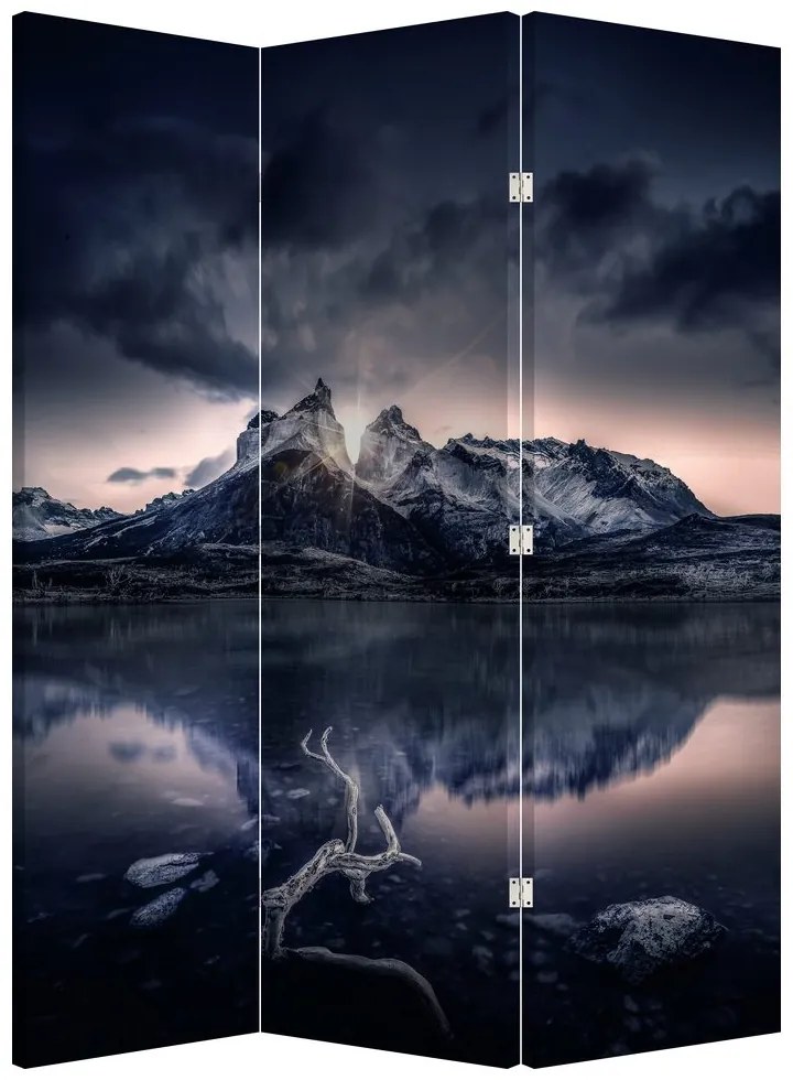 Paravan lacul - Munte (126x170 cm)