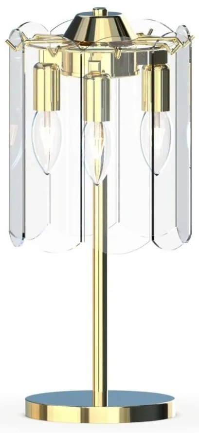 Veioza, Lampa de masa moderna Nira auriu
