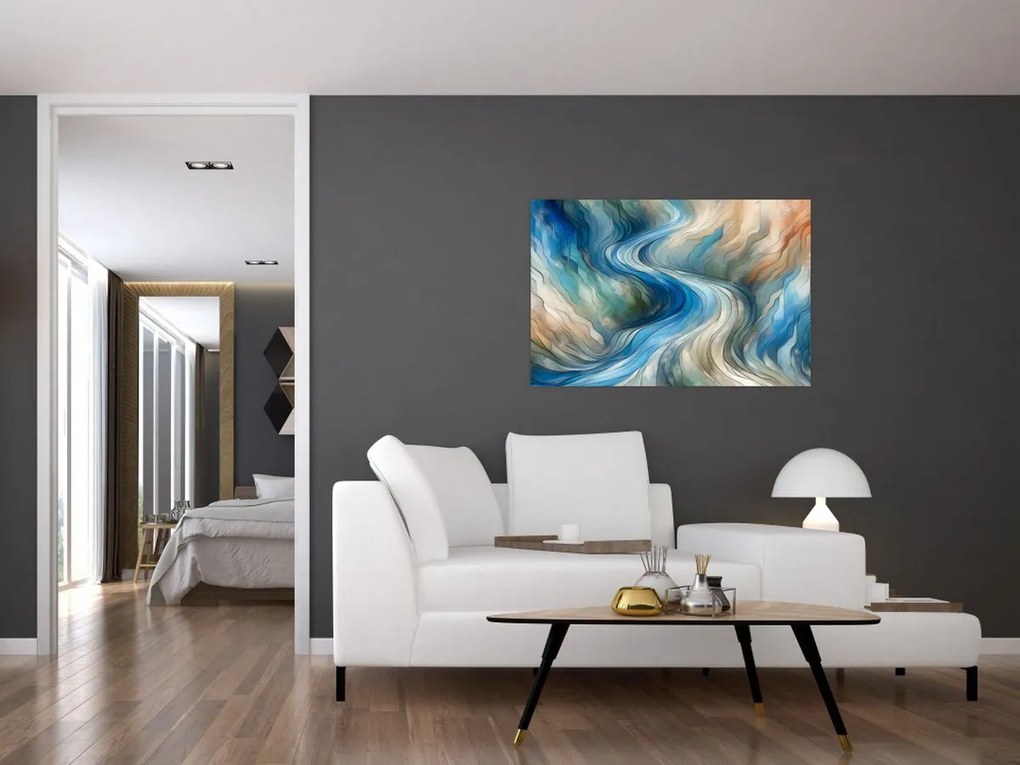 Tablou - Curent abstract (90x60 cm)