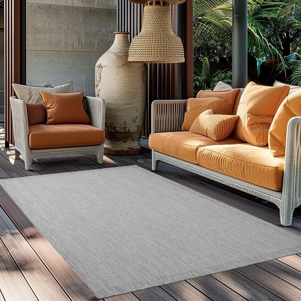 Covor pentru exterior și interior gri deschis 200x290 cm Giza 1410 – Ayyildiz Carpets