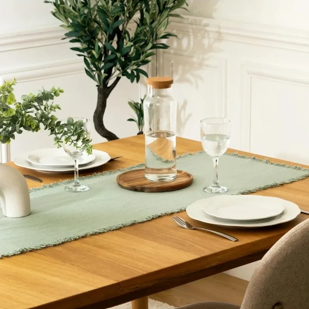 Fata de masa decorativa MAHA 38x140 cm - mai multe culori Culoare: Mentol