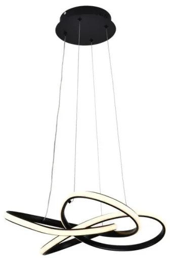 Lustră LED dimabilă pe cablu LED/40W/230V 3000-6500K negru + telecomandă